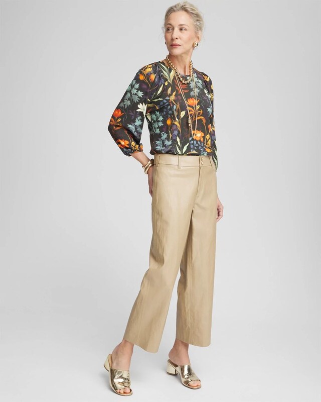 Faux Leather Trouser Crops - image 2